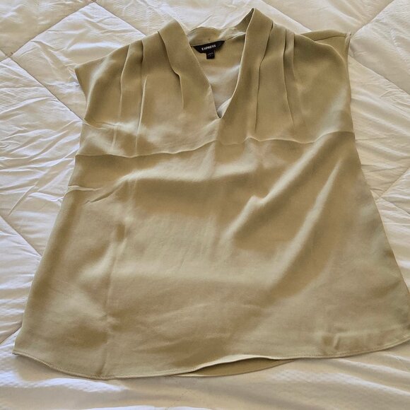 Express Sleeveless Top Beige Size Small - Picture 1 of 3